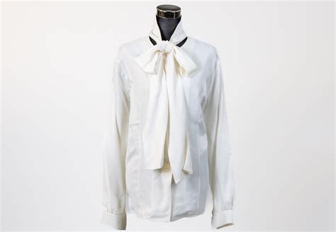 celine off white blouse